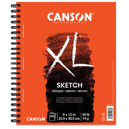 Xl Sketch Pad Side 9x12in 100 Sheets