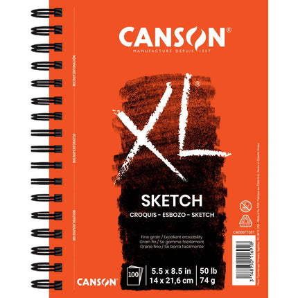 Xl Sketch Pad Side 5.5x8.5in 100 Sheets