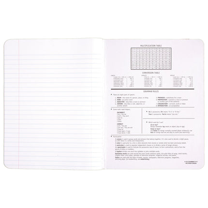 Composition Book, Wide Ruled, 100 Sheets, 9 3/4" x 7 1/2", Black Marble