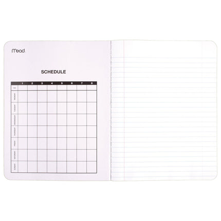 Composition Book, Wide Ruled, 100 Sheets, 9 3/4" x 7 1/2", Black Marble