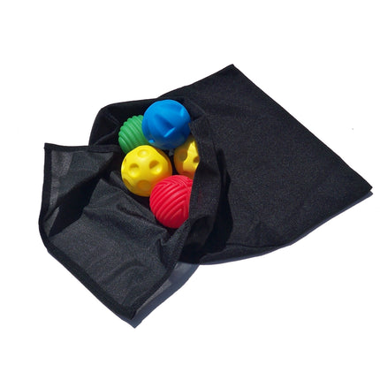Tactile Sensory Ball Set with Hide-N-Seek Sack, 2", Set of 16