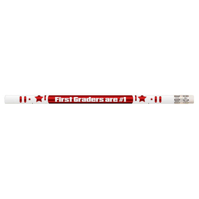 1st Graders Are #1 Motivational Pencils, Pack of 12