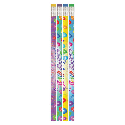 12ct Happy Birthday Rainbow Pencil