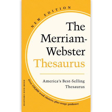 Merriam Webster Thesaurus Mass Market
