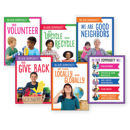 We Are A Community Poster Set Gr1-2