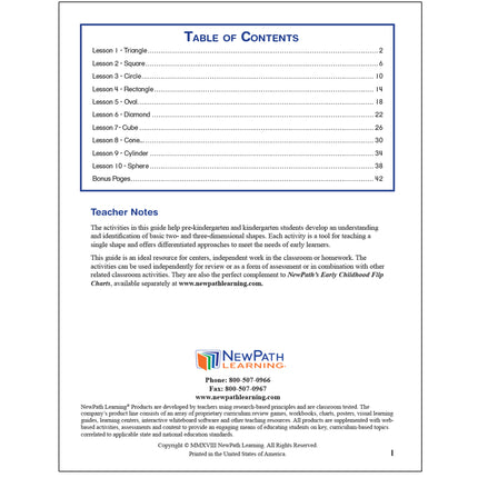 Exploring Shapes Student Activity Guide
