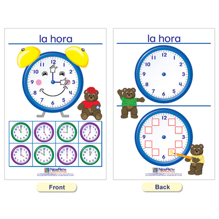 Time & Money Bulletin Board Charts, Spanish Edition