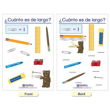 Measurement Bulletin Board Charts, Spanish Edition
