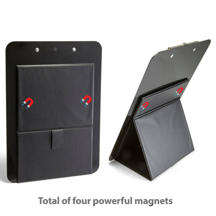 Recycled Plastic Clipboard, Easel Back, Letter Size, Low Profile Clip