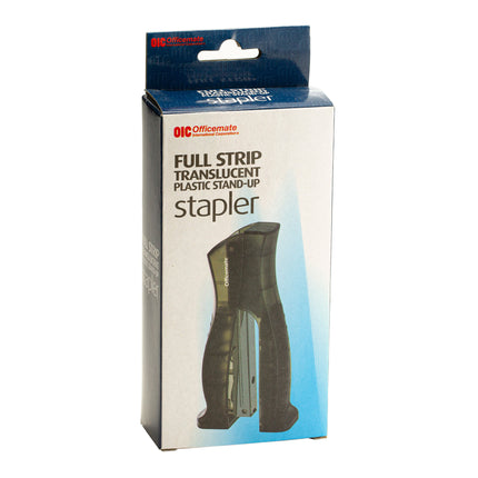 Full-Strip Plastic Transparent Stand-Up Stapler