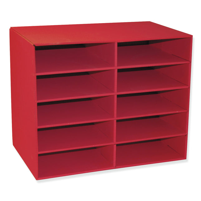 10-Shelf Organizer, Red