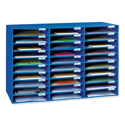 Mailbox, 30-Slot, Blue