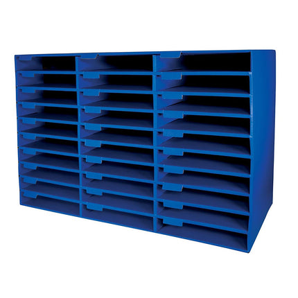 Mailbox, 30-Slot, Blue
