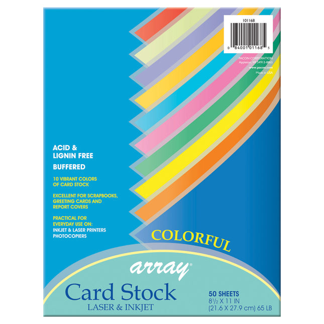 Array Card Stock, Colorful 50 SHT