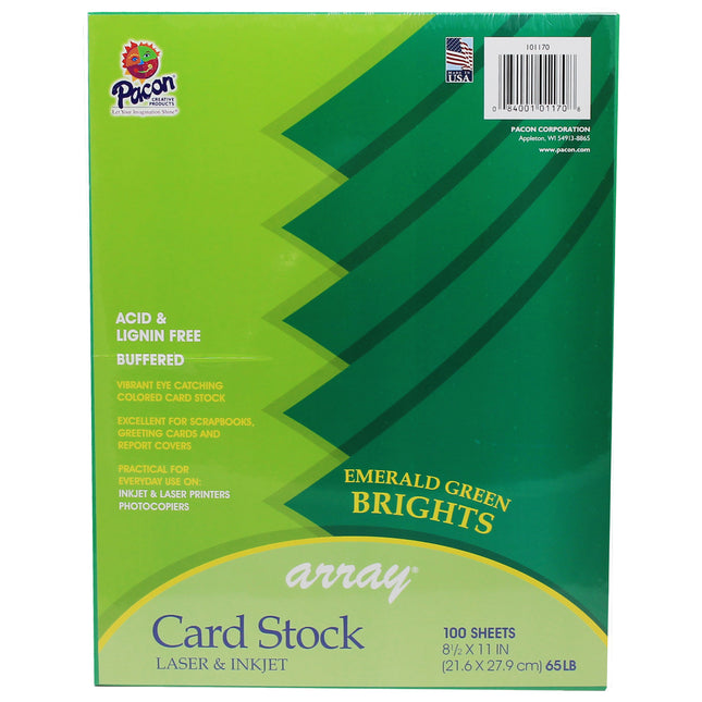 Card Stock, Emerald Green