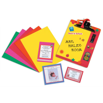 Bright Card Stock, 5 Assorted Colors