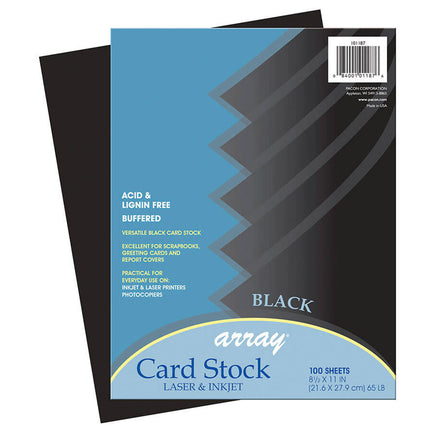 Card Stock, Classic Black