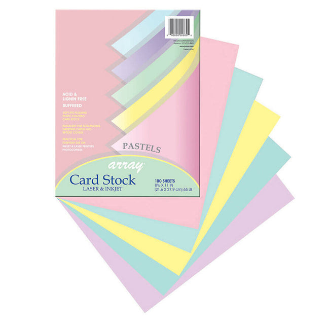 Array Card Stock, Pastel 100 SHT