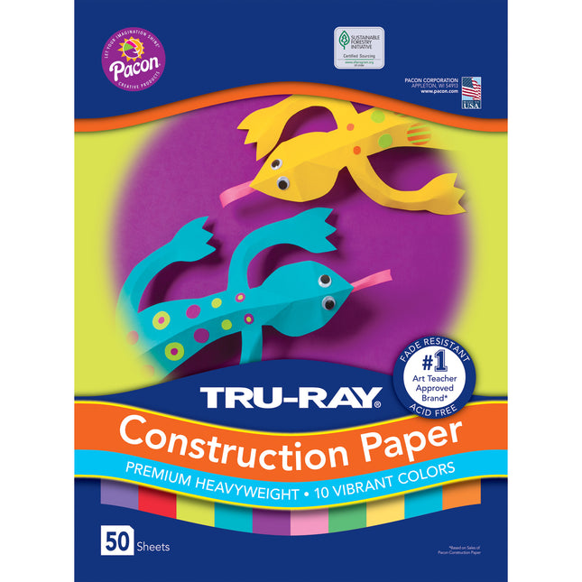 Tru-Ray, Vibrant Assorted Colors, 12x18