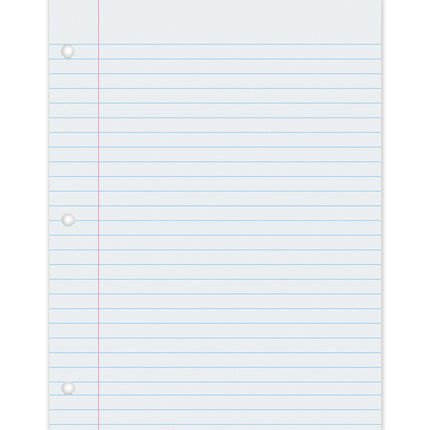 Composition Paper, White, 500 Sheets