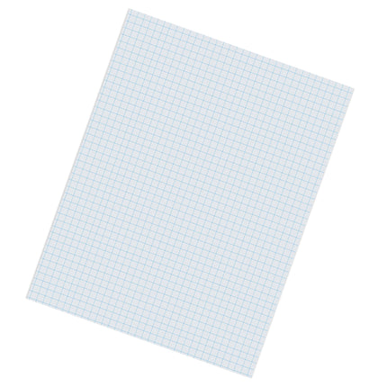 Graphing Paper, White, 1/4"