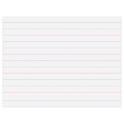 Multi-Program Handwriting Paper, 1-1/8" Ruled (Long Way), White, 10-1/2" x 8", 500 Sheets