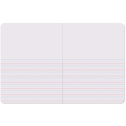 Primary Composition Book, Book Bound, D'Nealian Grades/Zaner-Bloser, 1/2" x 1/4" x 1/4" Picture Story Ruled, 9-3/4" x 7-1/2", 100 Sheets