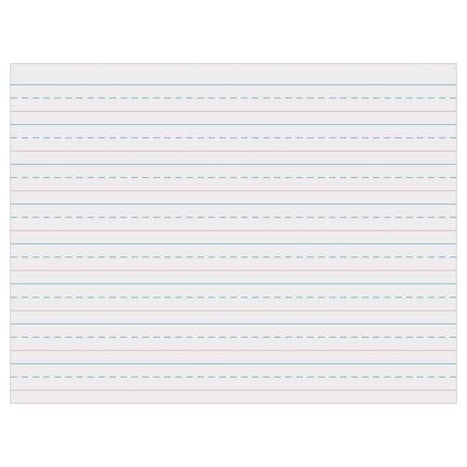 Multi-Program Handwriting Tablet, D'Nealian/Zaner-Bloser, 5/8" x 5/16" x 5/16" Ruled Long, 10-1/2" x 8", 40 Sheets