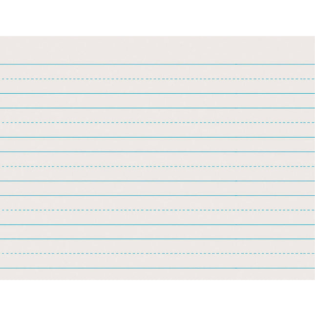 Newsprint Handwriting Paper, Skip-A-Line, Grade 1, 1" x 1/2" x 1/2" Ruled Long, 11" x 8-1/2", 500 Sheets