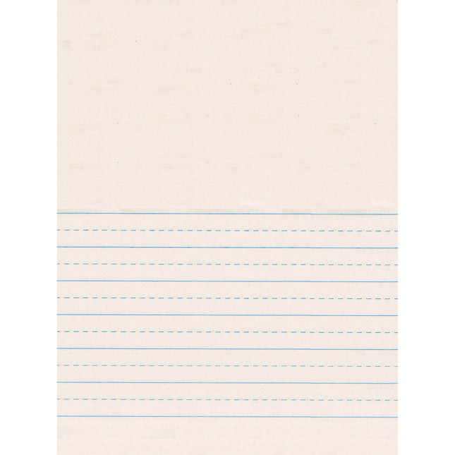 Newsprint Handwriting Paper, Picture Story, 7/8" x 7/16" Ruled Short, 9" x 12", 500 Sheets