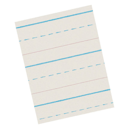 Newsprint Handwriting Paper, Skip-A-Line, Grade 1, 1/2" x 1/4" x 1/4" Ruled Long, 11" x 8-1/2", 500 Sheets