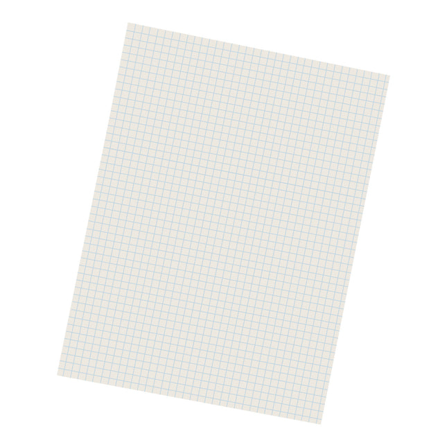 Grid Ruled Drawing Paper, White, 1/4"