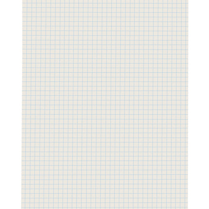 Grid Ruled Drawing Paper, White, 1/4"