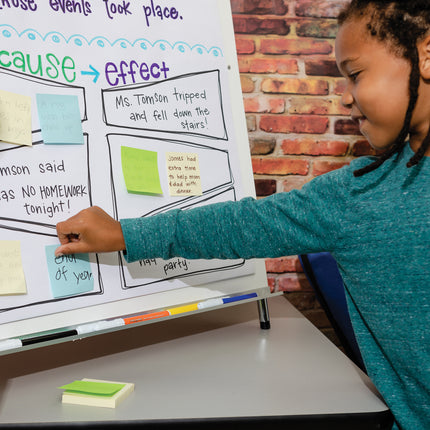 Heavy Duty Anchor Chart Paper, Non-Adhesive, White, Unruled 24" x 32", 25 Sheets