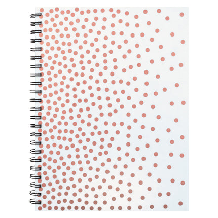 Rose Gold Dots Poly Sketch Book