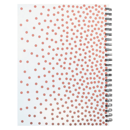 Rose Gold Dots Poly Sketch Book