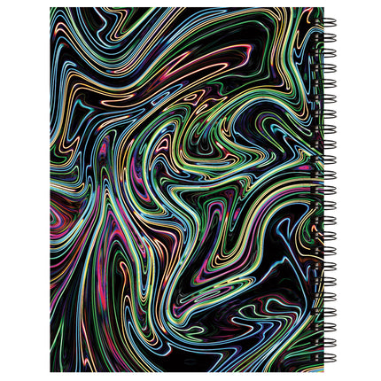 Neon Abstract Poly Sketch Book