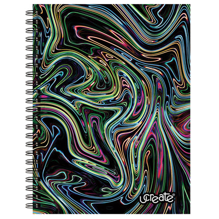 Neon Abstract Poly Sketch Book