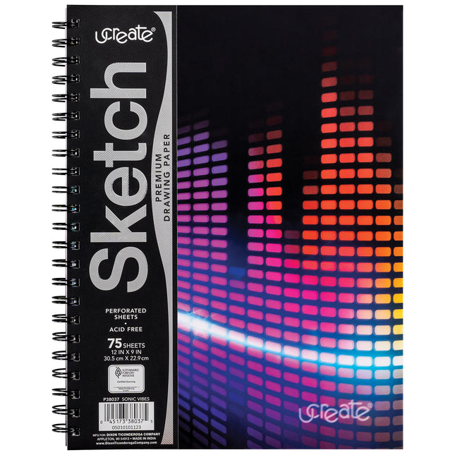 Sonic Vibes Poly Sketch Book