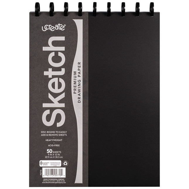 Ucreate Disc Bound Sketch Book
