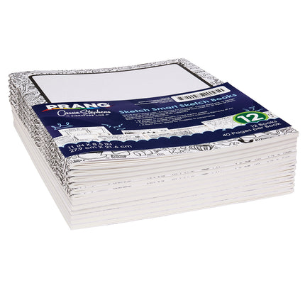 Sketch Smart Sketch Book, 11" x 8.5", Pack of 12