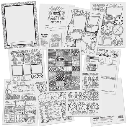 Sketch Smart Sketch Book, 11" x 8.5", Pack of 12