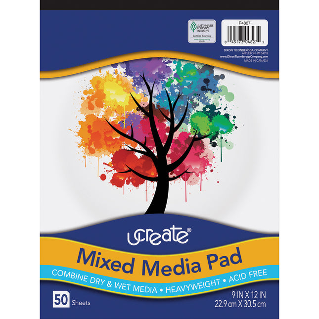Mixed Media Pad, 9x12