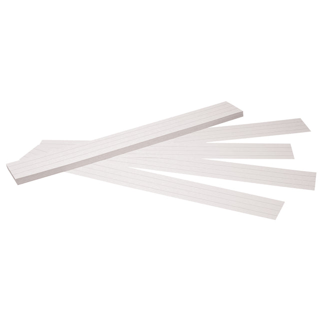 Sentence Strips, White, Ruled, 100 Strips