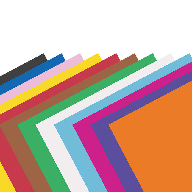 Railroad Board, 4-Ply, 10 Assorted Colors, 22x28