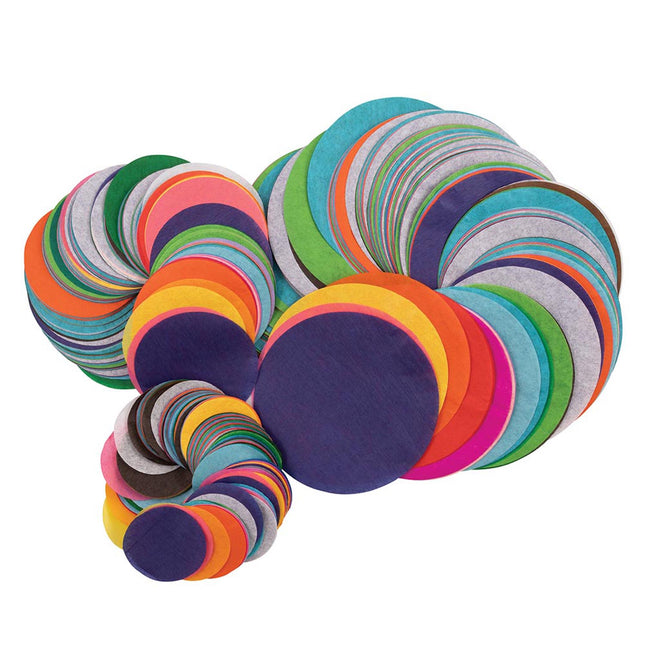 Bleeding Tissue Circles Assortment, 25 Assorted Colors, Assorted Sizes