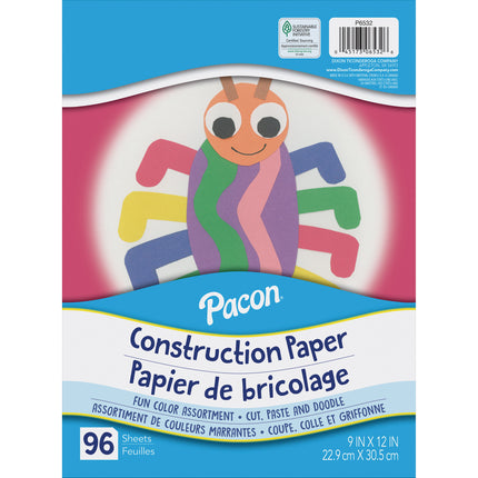 Pacon, Assorted Colors, 9x12