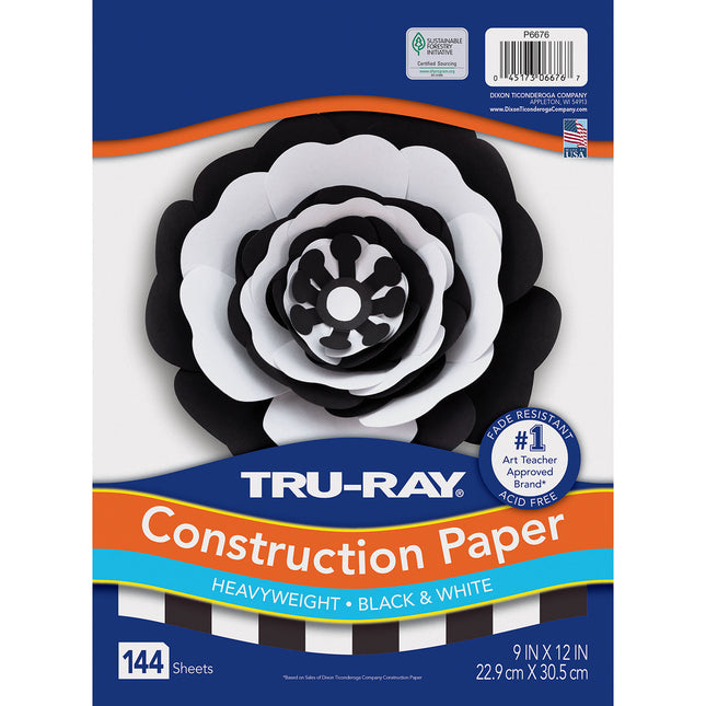 Tru-Ray, Black & White, 9x12