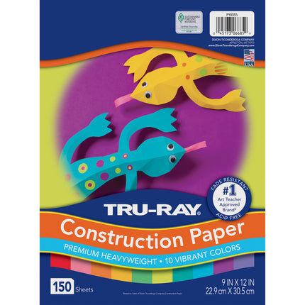 Tru-Ray, 10 Vibrant Colors, 9x12