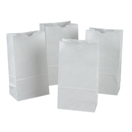 Kraft Bag, White, 50 Bags